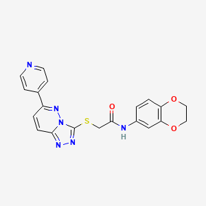 N-(2,3-Dihydro-1,4-benzodioxin-6-YL)-2-{[6-(pyridin-4-YL)-[1,2,4]triazolo[4,3-B]pyridazin-3-YL]sulfanyl}acetamide