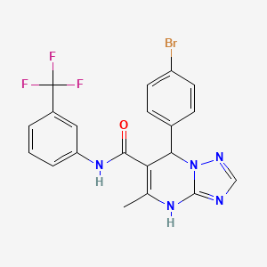 7-(4-bromophenyl)-5-methyl-N-[3-(trifluoromethyl)phenyl]-4,7-dihydro[1,2,4]triazolo[1,5-a]pyrimidine-6-carboxamide