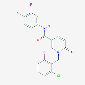 1-(2-chloro-6-fluorobenzyl)-N-(3-fluoro-4-methylphenyl)-6-oxo-1,6-dihydropyridine-3-carboxamide