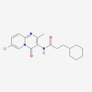 N-{7-Chloro-2-methyl-4-oxo-4H-pyrido[1,2-A]pyrimidin-3-YL}-3-cyclohexylpropanamide