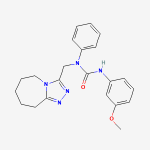 3-(3-methoxyphenyl)-1-phenyl-1-(6,7,8,9-tetrahydro-5H-[1,2,4]triazolo[4,3-a]azepin-3-ylmethyl)urea