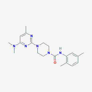 4-(4-(dimethylamino)-6-methylpyrimidin-2-yl)-N-(2,5-dimethylphenyl)piperazine-1-carboxamide