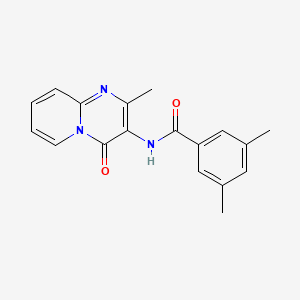 3,5-Dimethyl-N-{2-methyl-4-oxo-4H-pyrido[1,2-A]pyrimidin-3-YL}benzamide