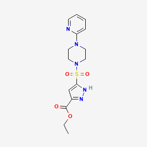 ethyl 3-{[4-(pyridin-2-yl)piperazin-1-yl]sulfonyl}-1H-pyrazole-5-carboxylate