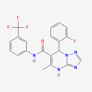 7-(2-fluorophenyl)-5-methyl-N-[3-(trifluoromethyl)phenyl]-4,7-dihydro[1,2,4]triazolo[1,5-a]pyrimidine-6-carboxamide