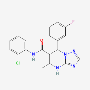 N-(2-chlorophenyl)-7-(3-fluorophenyl)-5-methyl-4,7-dihydro[1,2,4]triazolo[1,5-a]pyrimidine-6-carboxamide