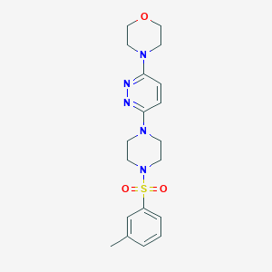 4-(6-(4-(m-Tolylsulfonyl)piperazin-1-yl)pyridazin-3-yl)morpholine