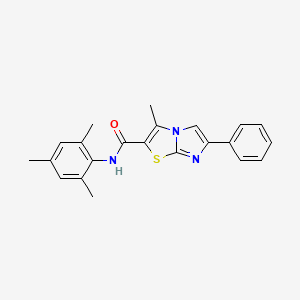 N-mesityl-3-methyl-6-phenylimidazo[2,1-b]thiazole-2-carboxamide