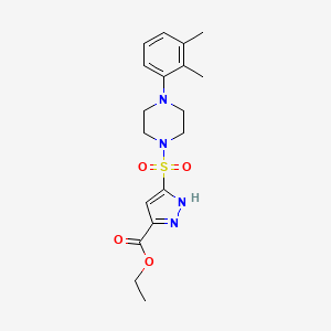 ethyl 3-{[4-(2,3-dimethylphenyl)piperazin-1-yl]sulfonyl}-1H-pyrazole-5-carboxylate