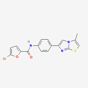 5-Bromo-N-(4-{3-methylimidazo[2,1-B][1,3]thiazol-6-YL}phenyl)furan-2-carboxamide