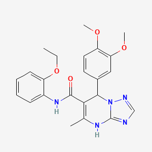 7-(3,4-dimethoxyphenyl)-N-(2-ethoxyphenyl)-5-methyl-4,7-dihydro[1,2,4]triazolo[1,5-a]pyrimidine-6-carboxamide