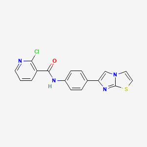 2-chloro-N-(4-(imidazo[2,1-b]thiazol-6-yl)phenyl)nicotinamide