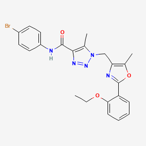 N-(4-bromophenyl)-1-{[2-(2-ethoxyphenyl)-5-methyl-1,3-oxazol-4-yl]methyl}-5-methyl-1H-1,2,3-triazole-4-carboxamide