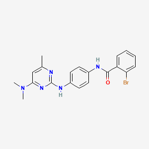 2-bromo-N-(4-((4-(dimethylamino)-6-methylpyrimidin-2-yl)amino)phenyl)benzamide