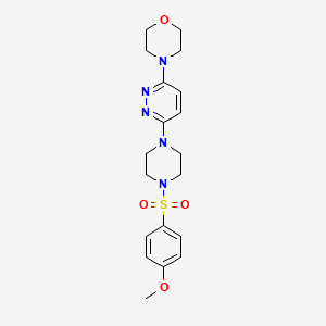 4-{6-[4-(4-Methoxybenzenesulfonyl)piperazin-1-YL]pyridazin-3-YL}morpholine