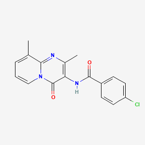 4-Chloro-N-{2,9-dimethyl-4-oxo-4H-pyrido[1,2-A]pyrimidin-3-YL}benzamide