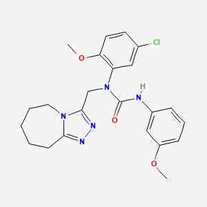 1-(5-chloro-2-methoxyphenyl)-3-(3-methoxyphenyl)-1-((6,7,8,9-tetrahydro-5H-[1,2,4]triazolo[4,3-a]azepin-3-yl)methyl)urea