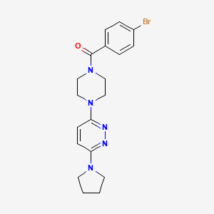 3-[4-(4-Bromobenzoyl)piperazin-1-YL]-6-(pyrrolidin-1-YL)pyridazine