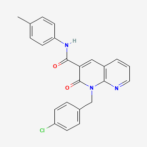 1-(4-chlorobenzyl)-2-oxo-N-(p-tolyl)-1,2-dihydro-1,8-naphthyridine-3-carboxamide