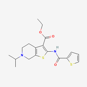 Ethyl 6-(propan-2-YL)-2-(thiophene-2-amido)-4H,5H,6H,7H-thieno[2,3-C]pyridine-3-carboxylate