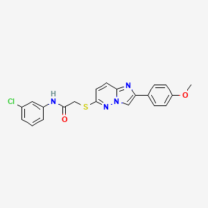 N-(3-chlorophenyl)-2-((2-(4-methoxyphenyl)imidazo[1,2-b]pyridazin-6-yl)thio)acetamide