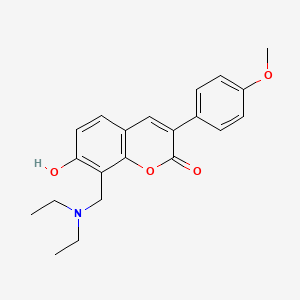 8-[(diethylamino)methyl]-7-hydroxy-3-(4-methoxyphenyl)-2H-chromen-2-one