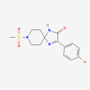 3-(4-Bromophenyl)-8-(methylsulfonyl)-1,4,8-triazaspiro[4.5]dec-3-en-2-one