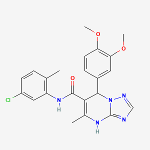 N-(5-chloro-2-methylphenyl)-7-(3,4-dimethoxyphenyl)-5-methyl-4,7-dihydro[1,2,4]triazolo[1,5-a]pyrimidine-6-carboxamide