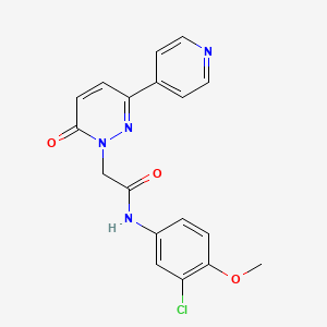 N-(3-chloro-4-methoxyphenyl)-2-(6-oxo-3-(pyridin-4-yl)pyridazin-1(6H)-yl)acetamide