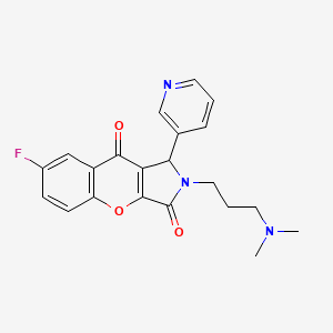 2-[3-(dimethylamino)propyl]-7-fluoro-1-(pyridin-3-yl)-1H,2H,3H,9H-chromeno[2,3-c]pyrrole-3,9-dione