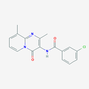 3-Chloro-N-{2,9-dimethyl-4-oxo-4H-pyrido[1,2-A]pyrimidin-3-YL}benzamide