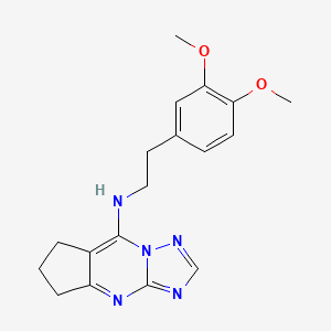 N-(6,7-Dihydro-5H-cyclopenta[D][1,2,4]triazolo[1,5-A]pyrimidin-8-YL)-N-(3,4-dimethoxyphenethyl)amine