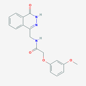 2-(3-Methoxyphenoxy)-N-[(4-oxo-3,4-dihydrophthalazin-1-YL)methyl]acetamide