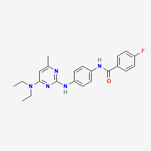 N-(4-((4-(diethylamino)-6-methylpyrimidin-2-yl)amino)phenyl)-4-fluorobenzamide