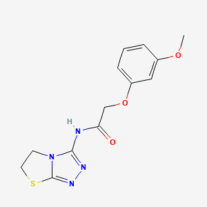 N-(5,6-dihydrothiazolo[2,3-c][1,2,4]triazol-3-yl)-2-(3-methoxyphenoxy)acetamide