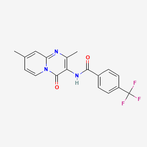 N-{2,8-Dimethyl-4-oxo-4H-pyrido[1,2-A]pyrimidin-3-YL}-4-(trifluoromethyl)benzamide