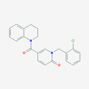 1-(2-chlorobenzyl)-5-(1,2,3,4-tetrahydroquinoline-1-carbonyl)pyridin-2(1H)-one