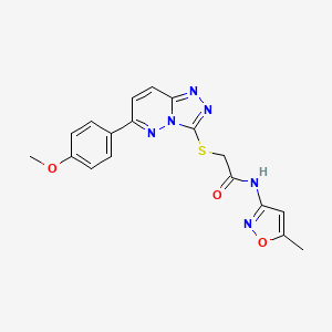 2-{[6-(4-Methoxyphenyl)-[1,2,4]triazolo[4,3-B]pyridazin-3-YL]sulfanyl}-N-(5-methyl-1,2-oxazol-3-YL)acetamide