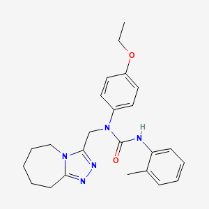 1-(4-ethoxyphenyl)-3-(2-methylphenyl)-1-(6,7,8,9-tetrahydro-5H-[1,2,4]triazolo[4,3-a]azepin-3-ylmethyl)urea