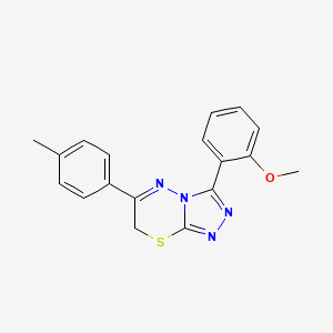 3-(2-methoxyphenyl)-6-(4-methylphenyl)-7H-[1,2,4]triazolo[3,4-b][1,3,4]thiadiazine