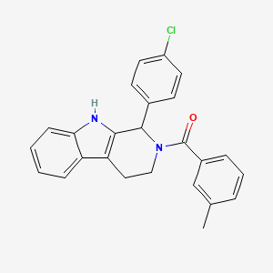 [1-(4-chlorophenyl)-1,3,4,9-tetrahydro-2H-beta-carbolin-2-yl](3-methylphenyl)methanone