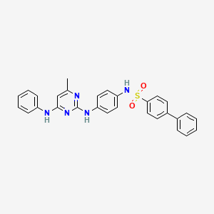 N-(4-{[4-Methyl-6-(phenylamino)pyrimidin-2-YL]amino}phenyl)-[1,1'-biphenyl]-4-sulfonamide