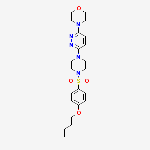 4-{6-[4-(4-Butoxybenzenesulfonyl)piperazin-1-YL]pyridazin-3-YL}morpholine