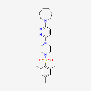 1-(6-(4-(Mesitylsulfonyl)piperazin-1-yl)pyridazin-3-yl)azepane