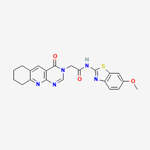 molecular formula C21H19N5O3S B11255864 SARS-CoV-2 nsp13-IN-6 