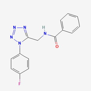 N-((1-(4-fluorophenyl)-1H-tetrazol-5-yl)methyl)benzamide