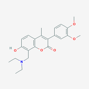 8-[(diethylamino)methyl]-3-(3,4-dimethoxyphenyl)-7-hydroxy-4-methyl-2H-chromen-2-one