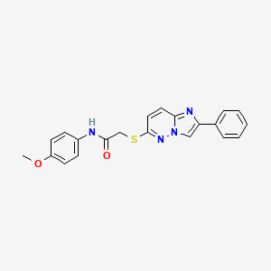 N-(4-methoxyphenyl)-2-((2-phenylimidazo[1,2-b]pyridazin-6-yl)thio)acetamide