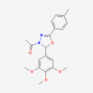 1-[5-(4-methylphenyl)-2-(3,4,5-trimethoxyphenyl)-1,3,4-oxadiazol-3(2H)-yl]ethanone