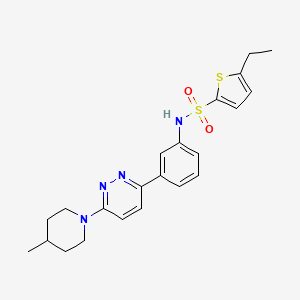 5-ethyl-N-{3-[6-(4-methylpiperidin-1-yl)pyridazin-3-yl]phenyl}thiophene-2-sulfonamide